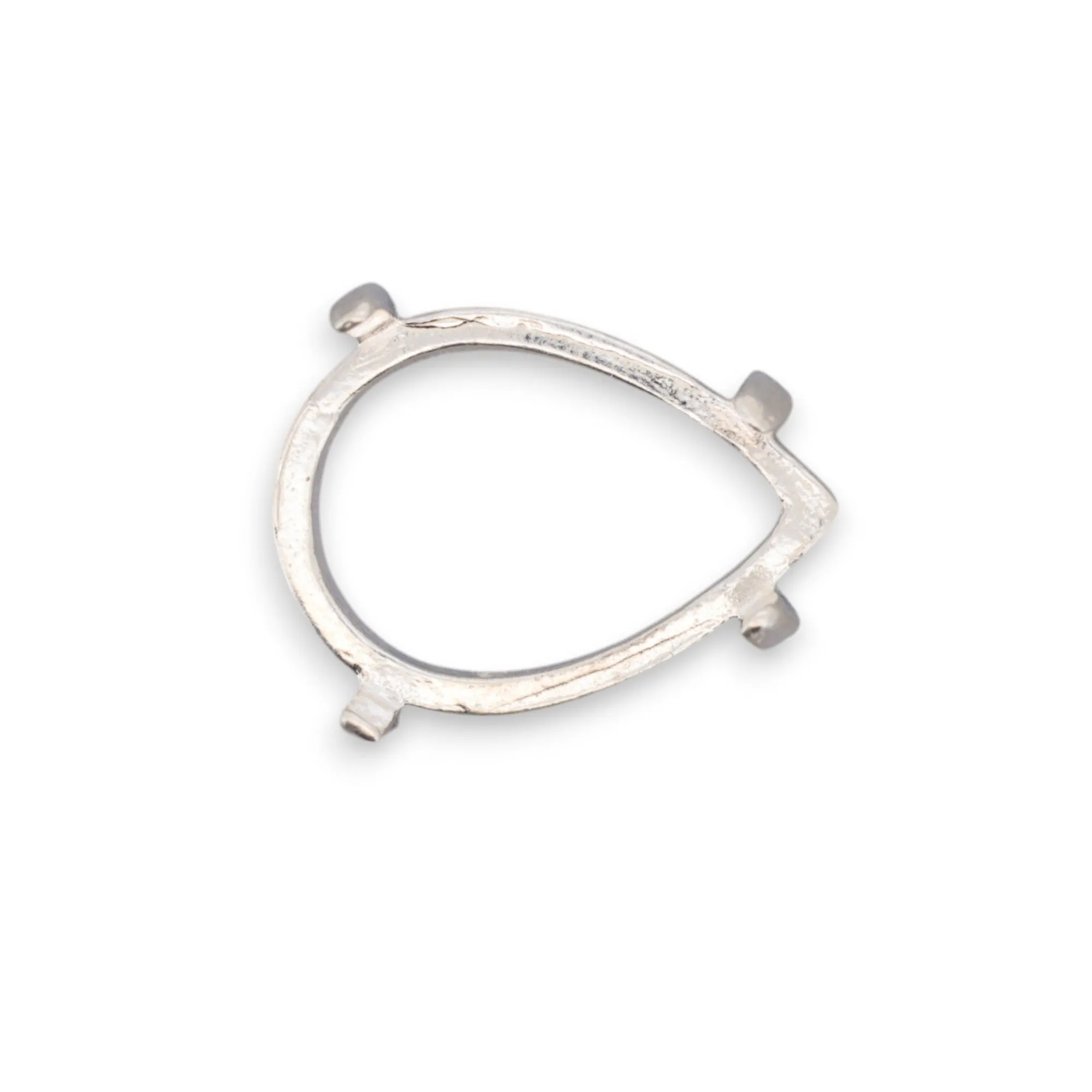 🔗 4 Claw Open Back PEAR Setting - PRE NOTCHED