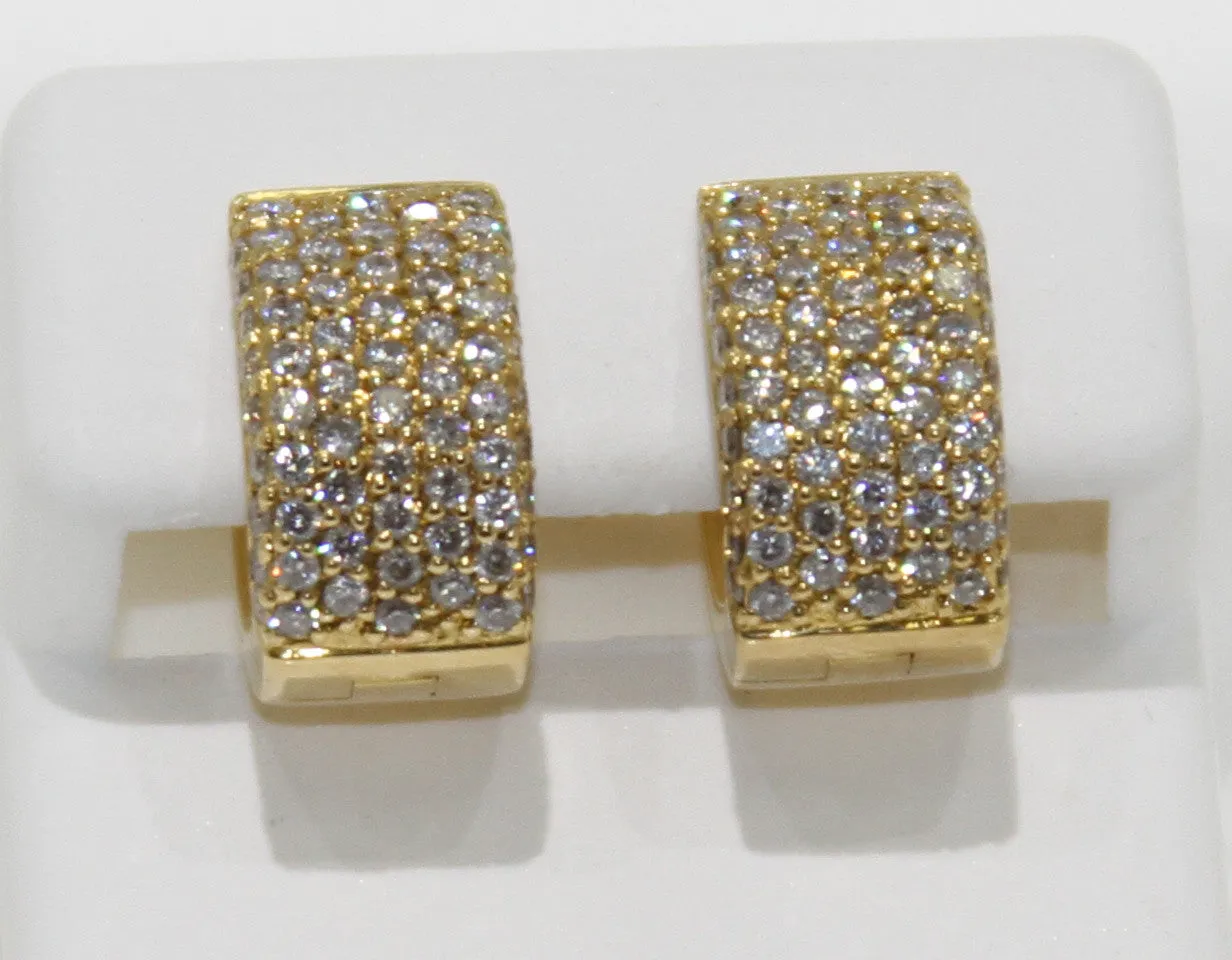 1.12ct Diamond Huggie Earrings