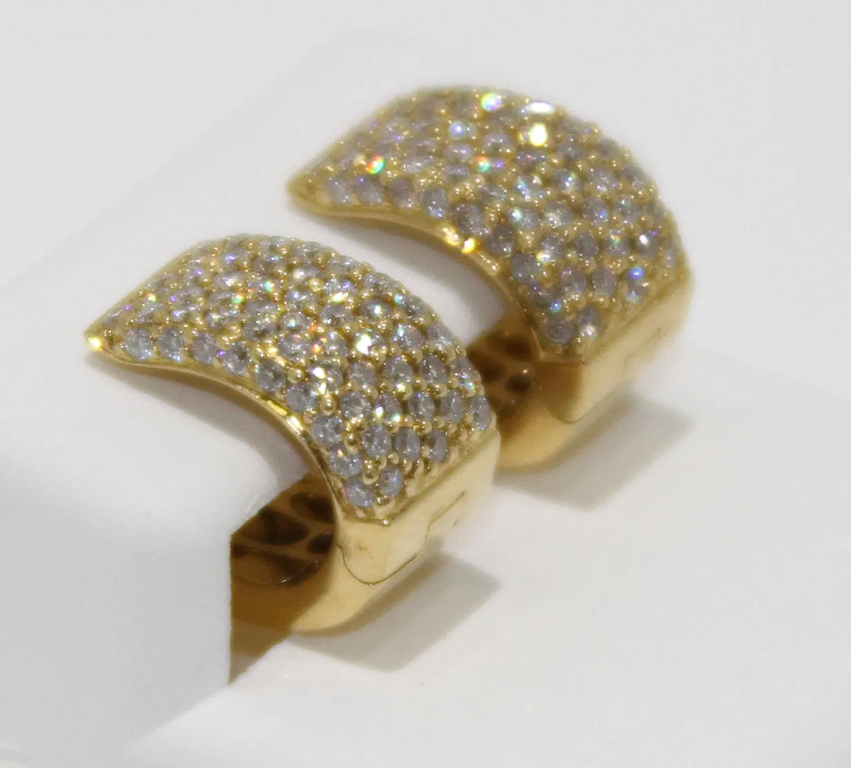 1.12ct Diamond Huggie Earrings