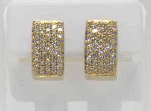 1.12ct Diamond Huggie Earrings