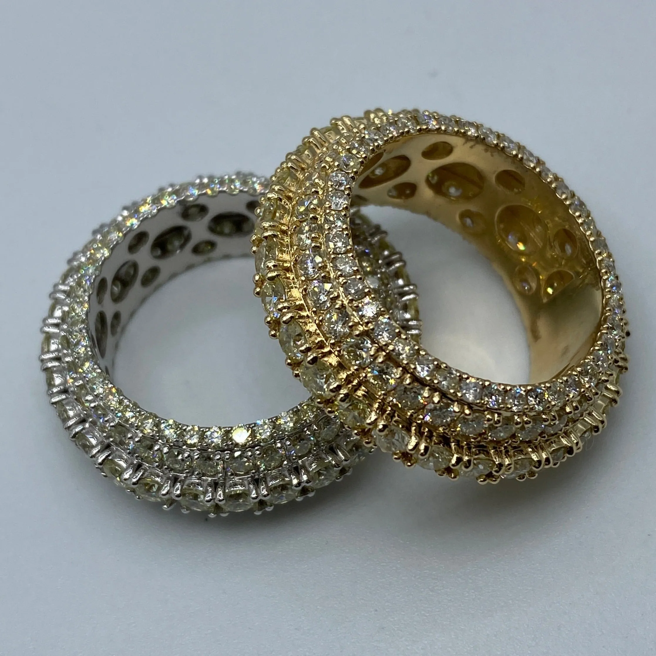 14K Eternity 3-Tier Diamond Ring