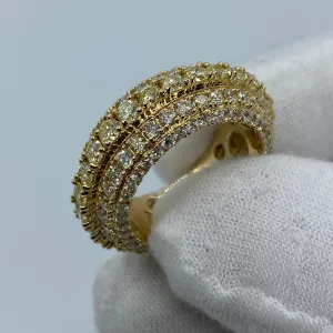 14K Eternity 3-Tier Diamond Ring