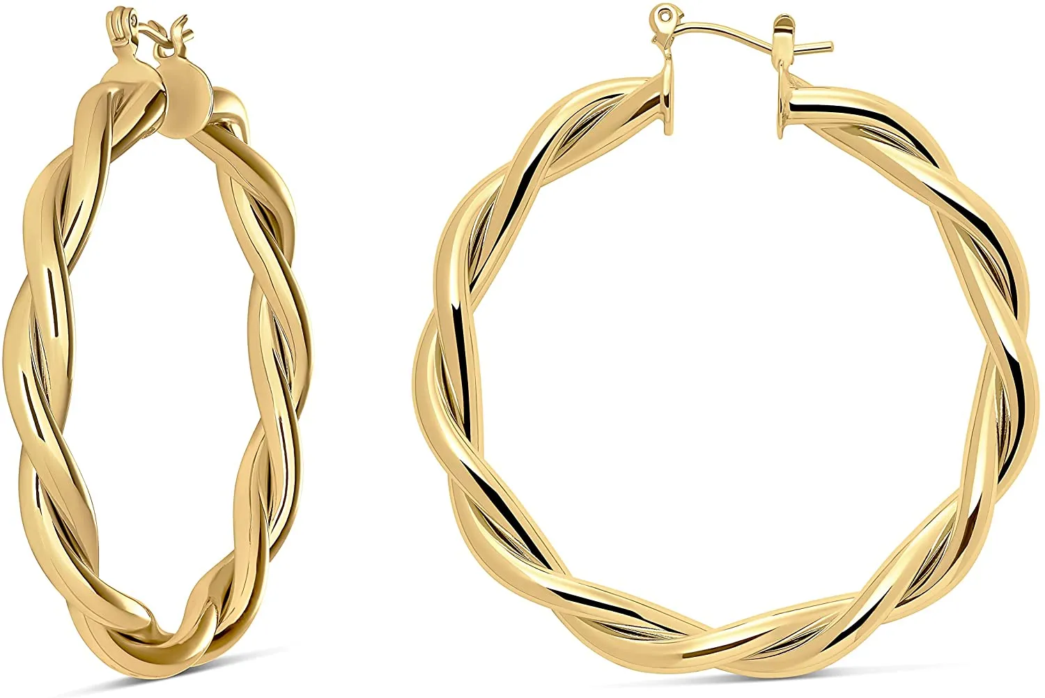 14k Gold Hoop Earrings for Women