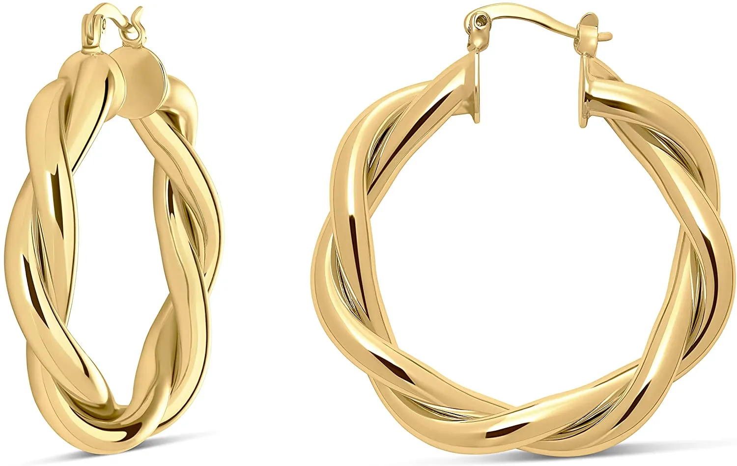 14k Gold Hoop Earrings for Women