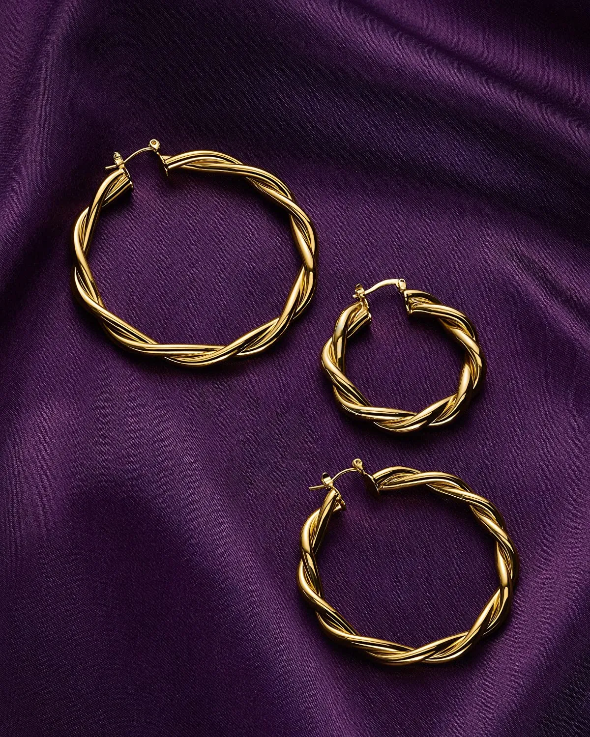 14k Gold Hoop Earrings for Women