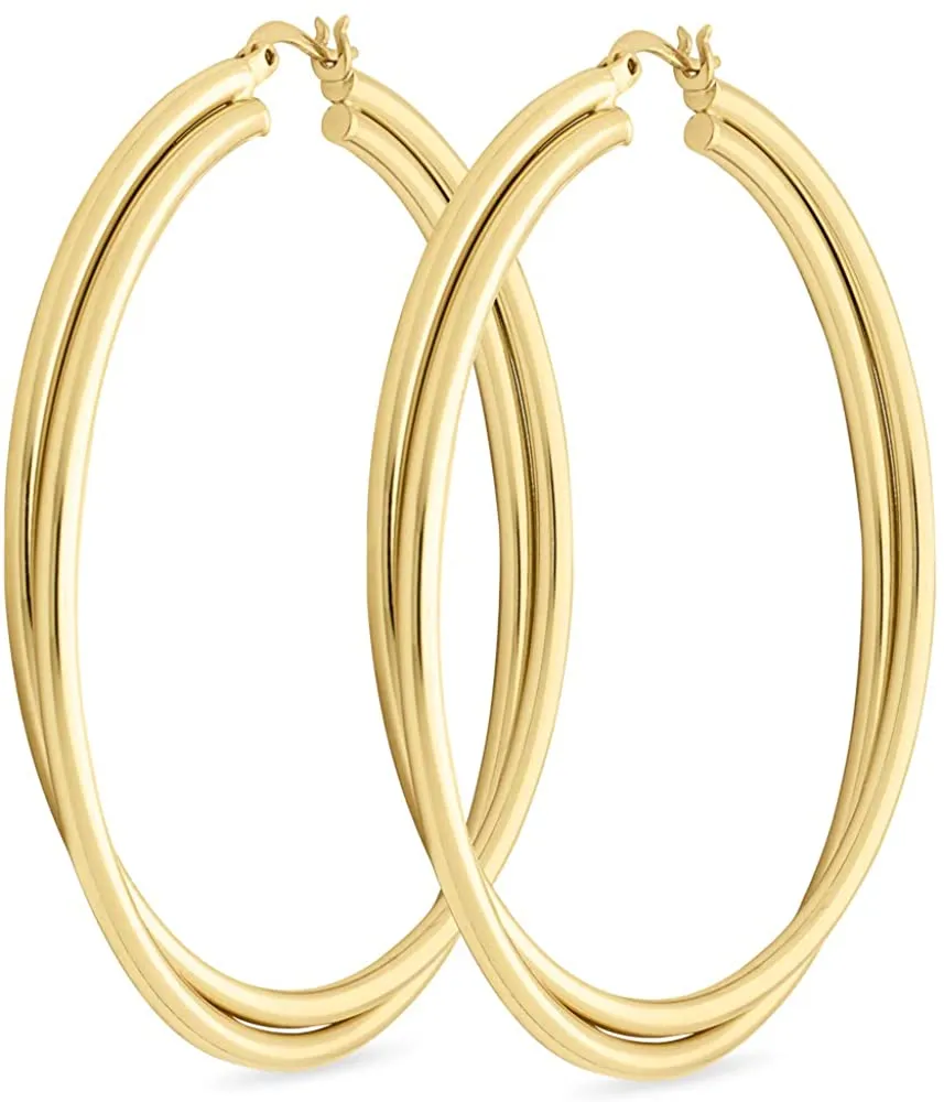14k Gold Hoop Earrings for Women