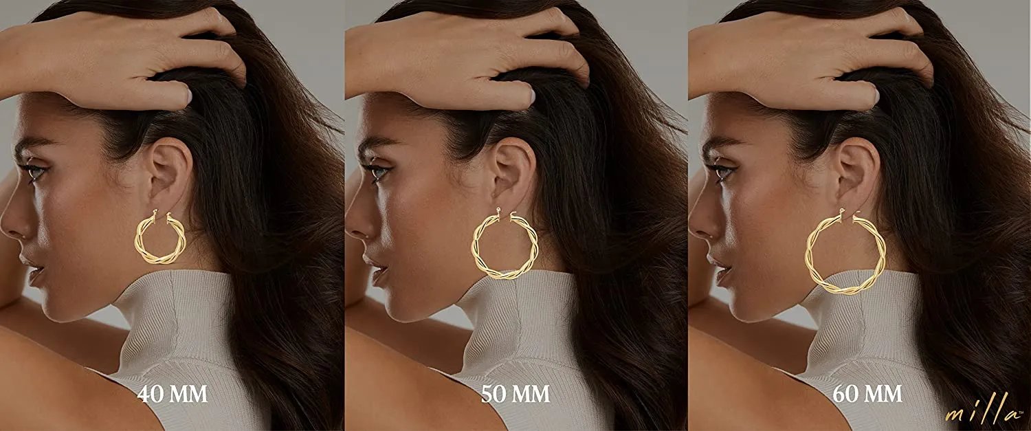 14k Gold Hoop Earrings for Women