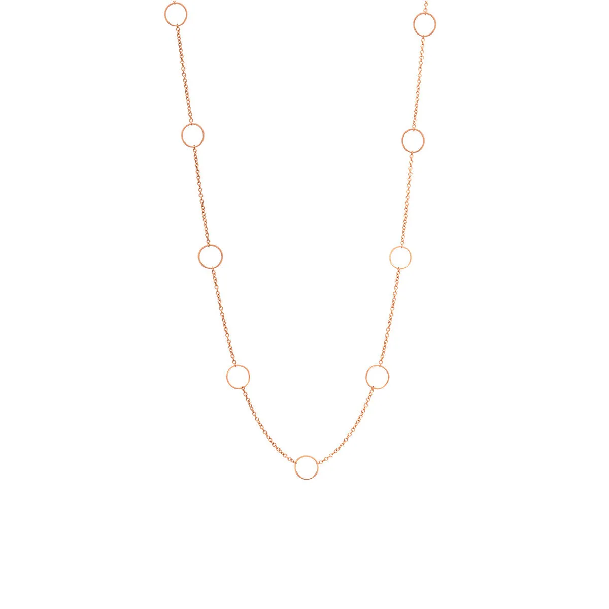 14k Nine Circles Choker Necklace