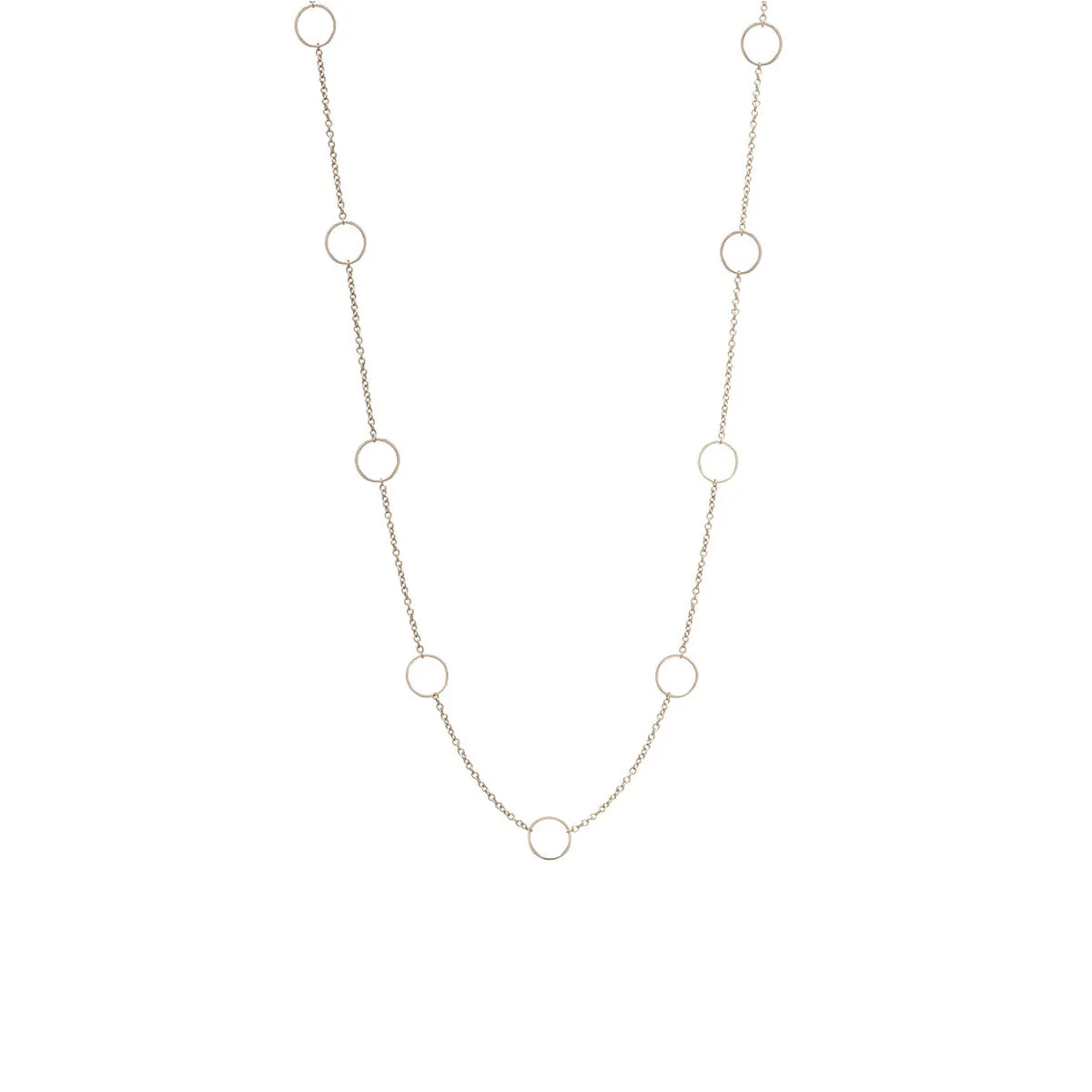 14k Nine Circles Choker Necklace