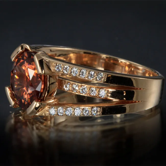 14K Rose Gold Imperial Zircon Ring  (5 day production)