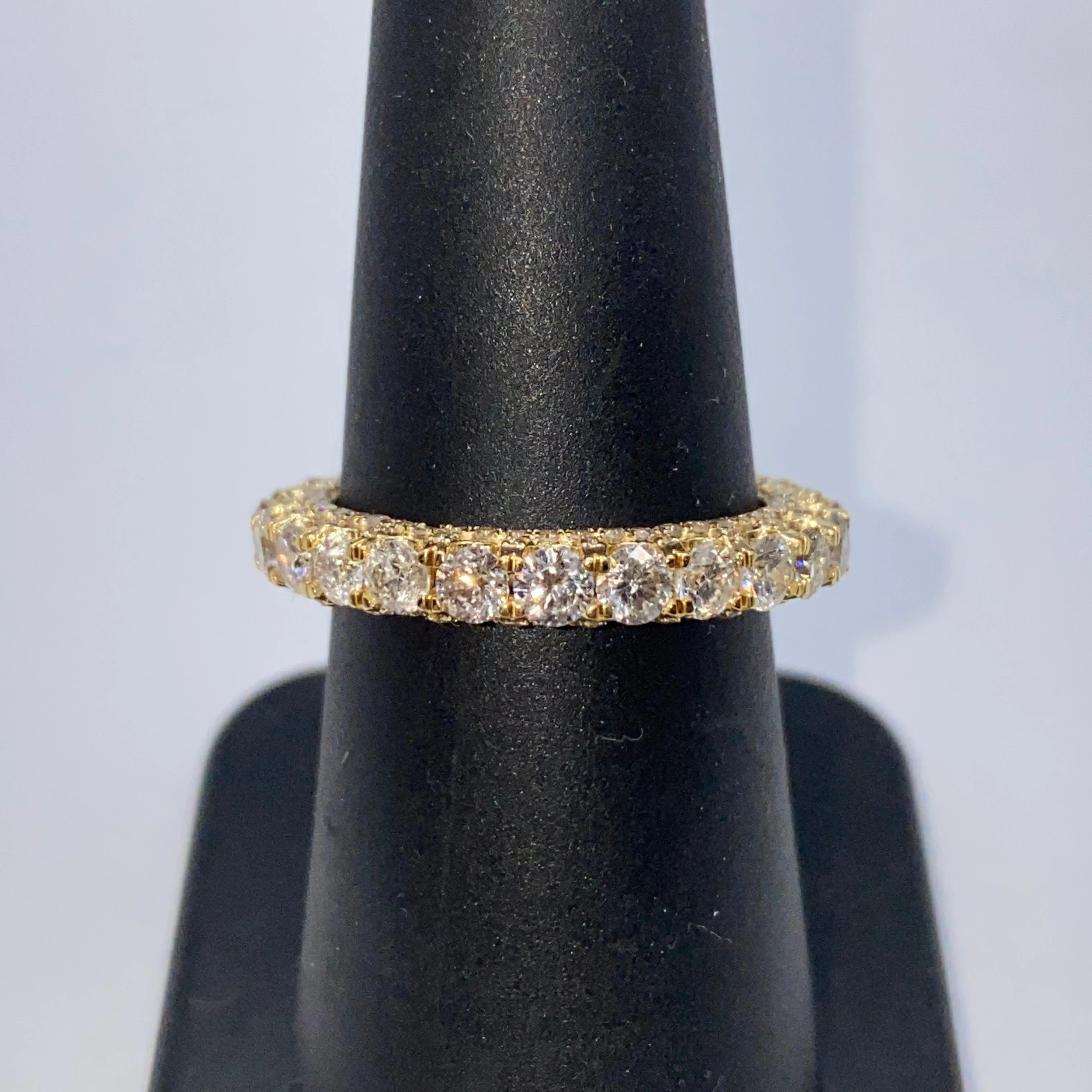 14K Tiara Pave Diamond Ring
