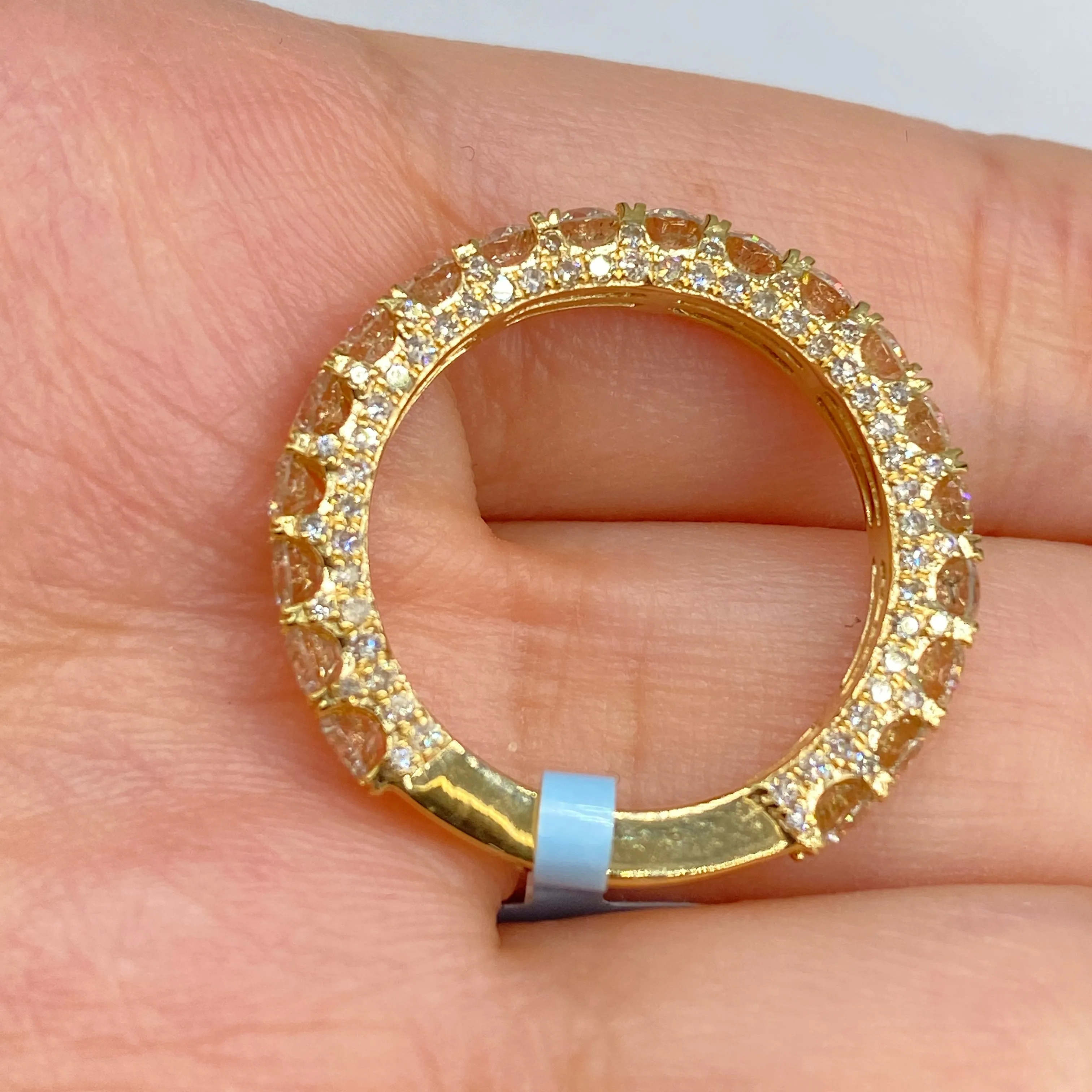 14K Tiara Pave Diamond Ring