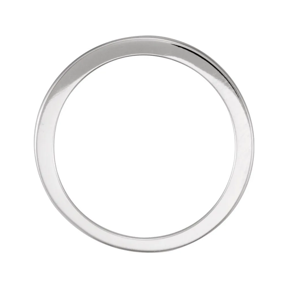 14k White Gold Band Size 6.5