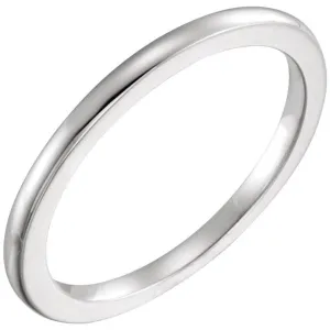 14k White Gold Band Size 6.5