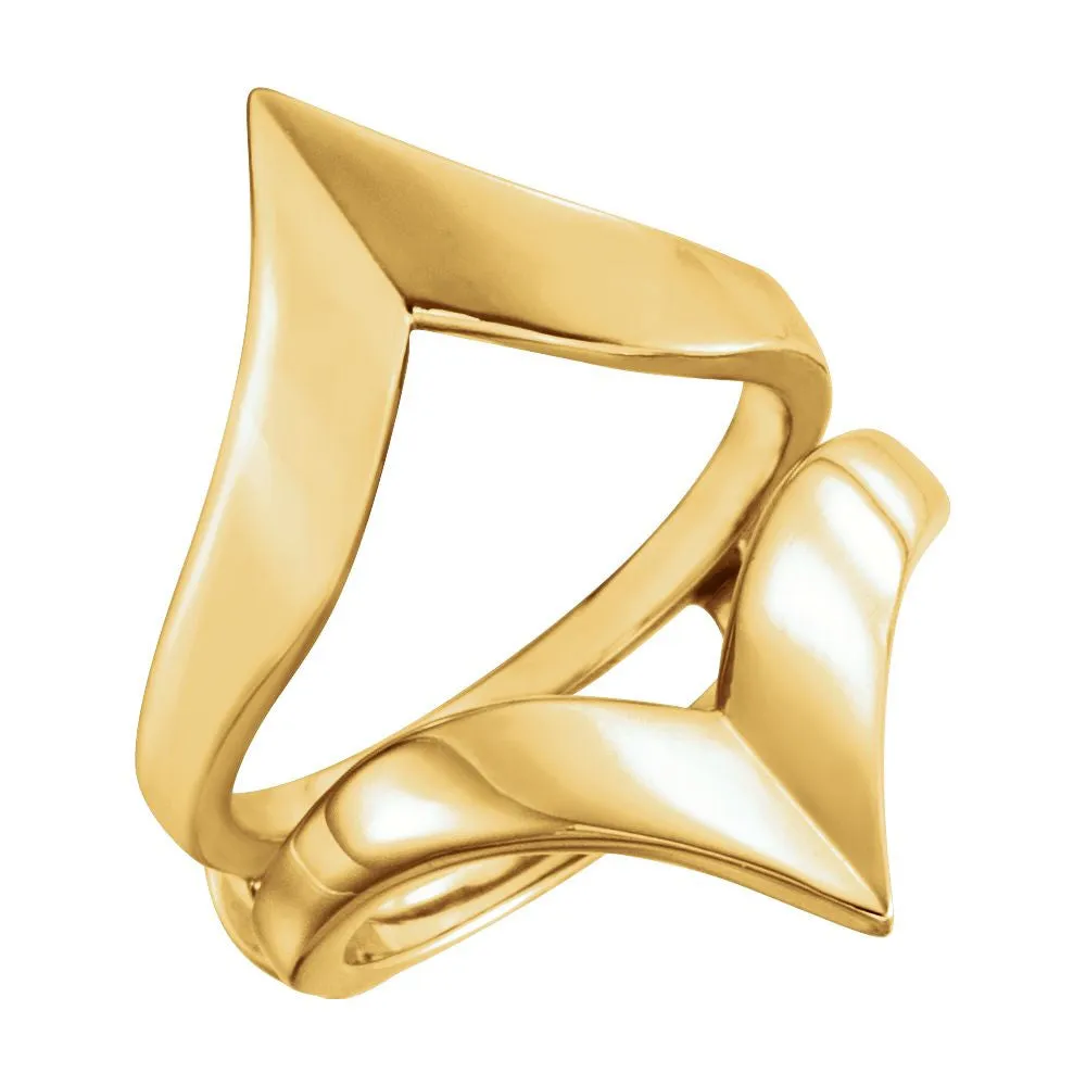 14k Yellow Gold Bridal Engagement Ring Set, Size 6
