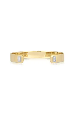 14K Yellow Gold Open Front Bangle
