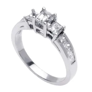 1.60ct 14K or 18K White Gold Diamond Ring