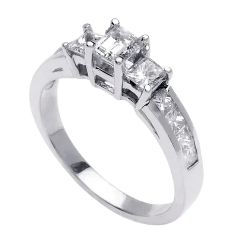 1.60ct 14K or 18K White Gold Diamond Ring