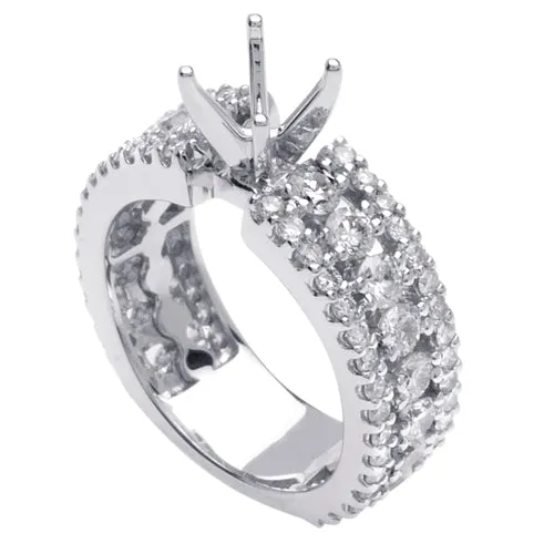 1.86ct 14K or 18K White Gold Diamond Ring
