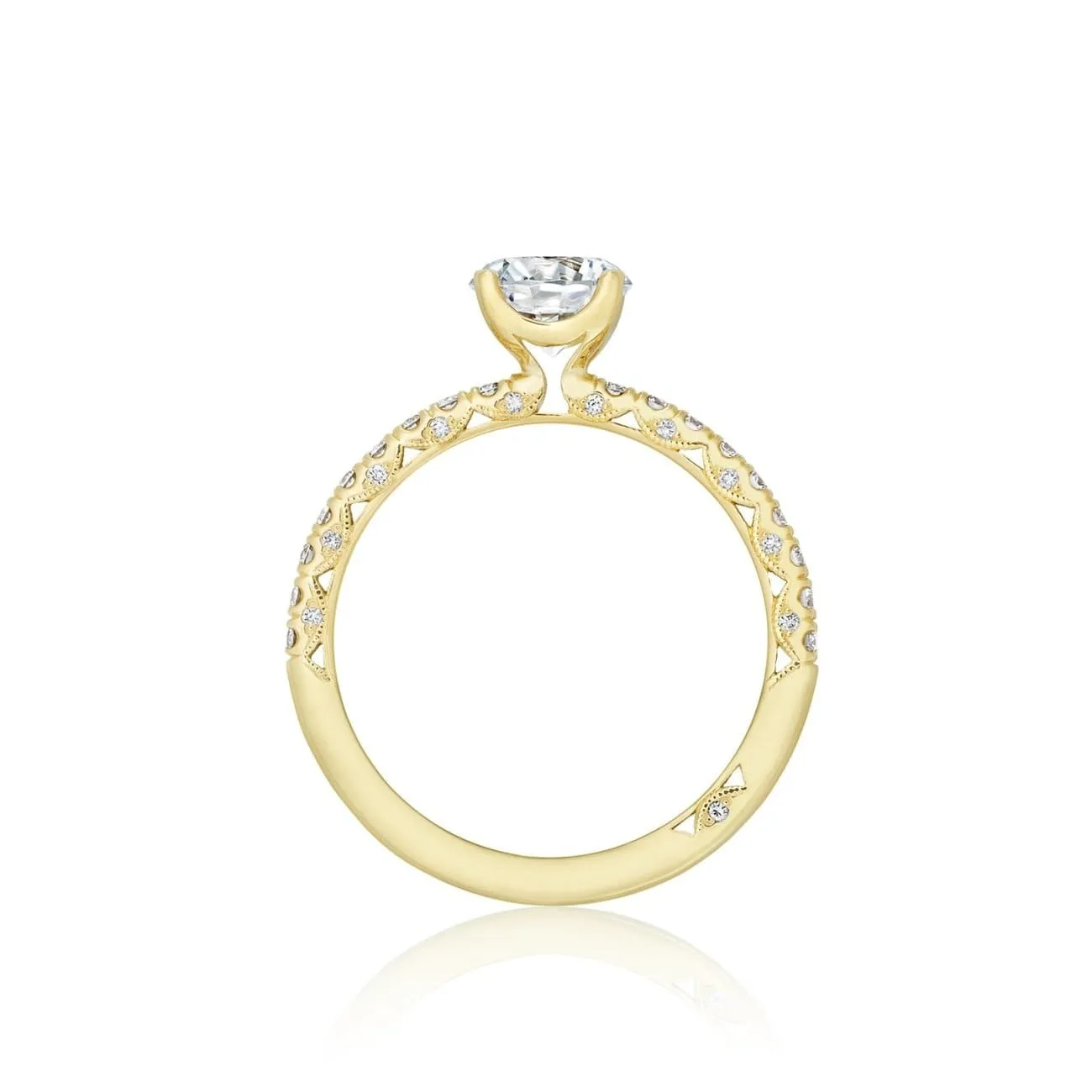18kt yellow gold petite crescent