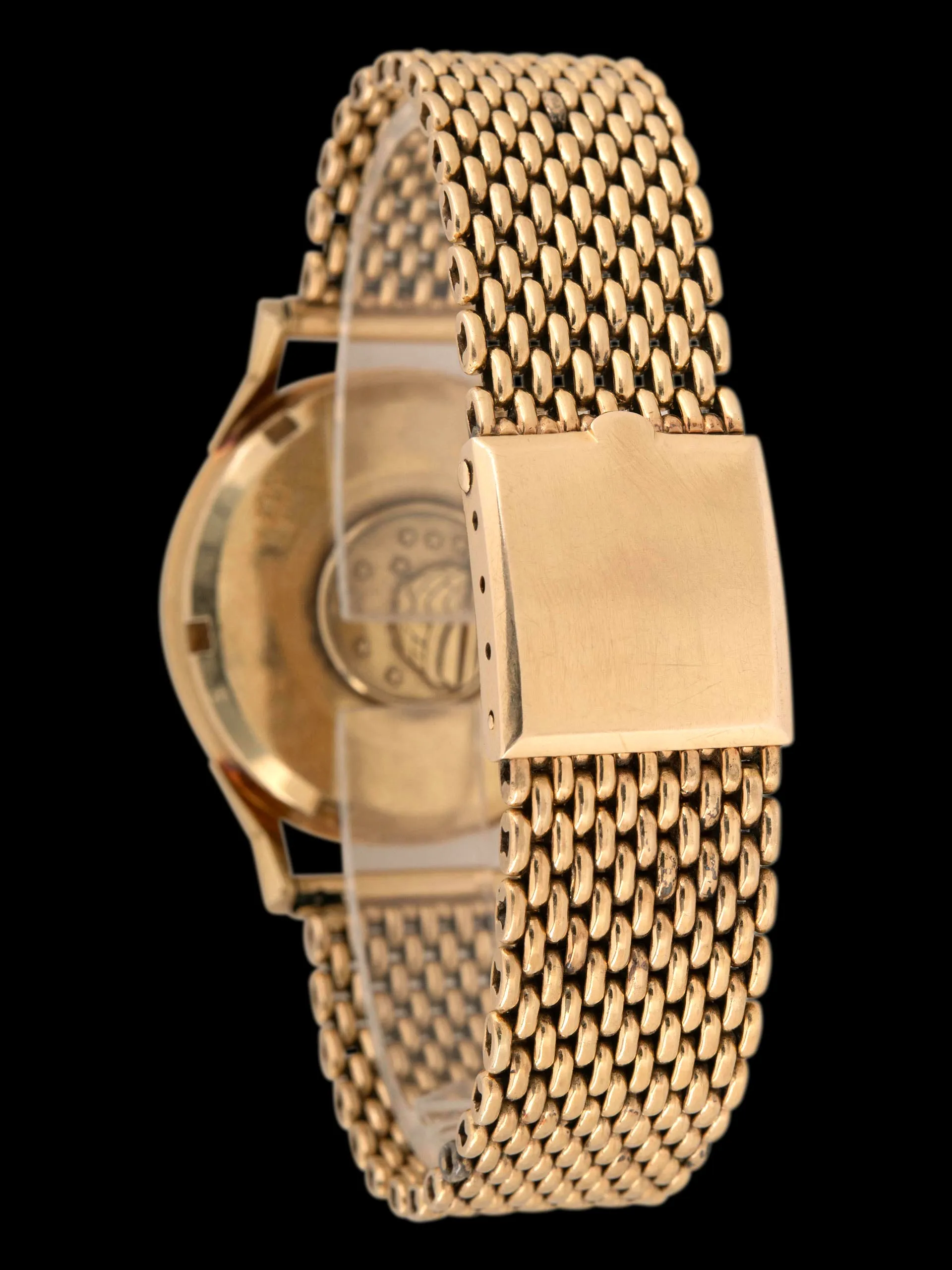 1962 Omega Constellation 14K YG (Ref. 14900SC) Silver "Cartier Cosigned" Pie-Pan Dial W/ Cartier Milanese Bracelet