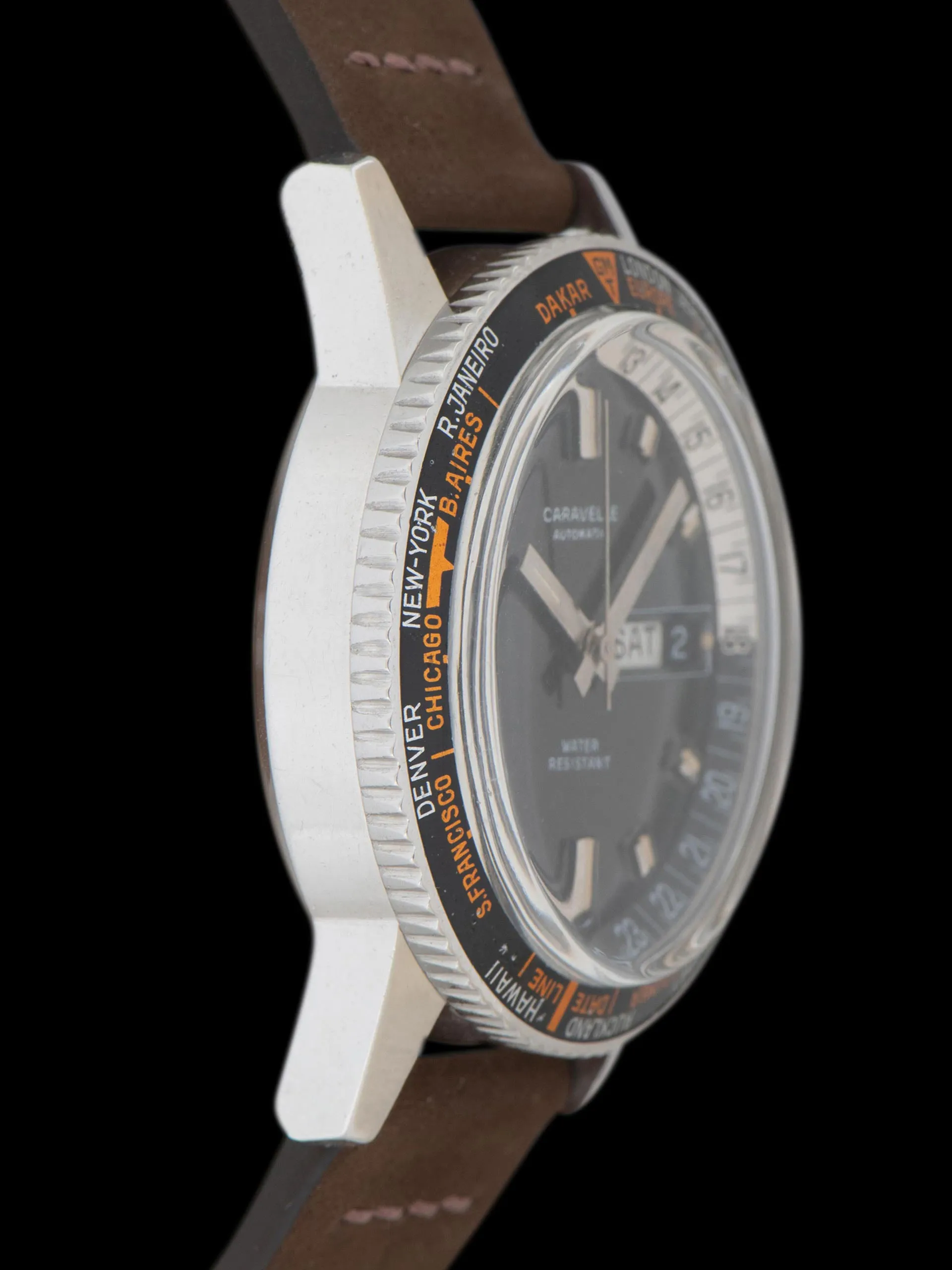 1969 Bulova Caravelle Worldtimer (Ref. 753) Black Dial