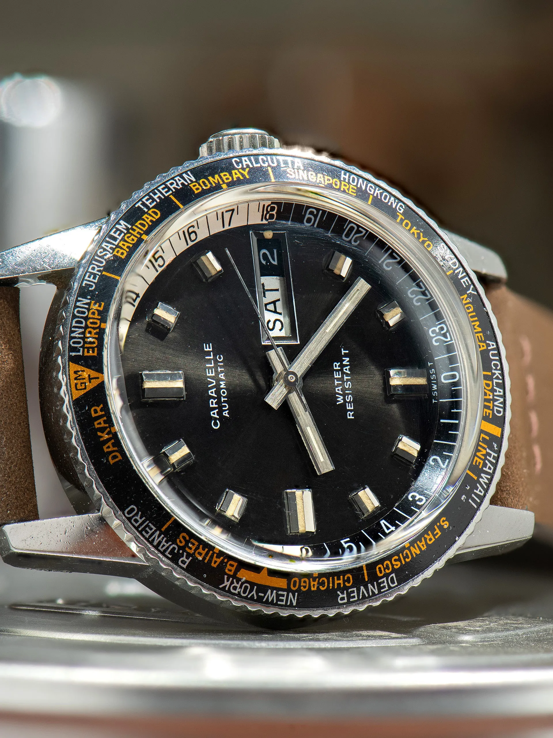1969 Bulova Caravelle Worldtimer (Ref. 753) Black Dial