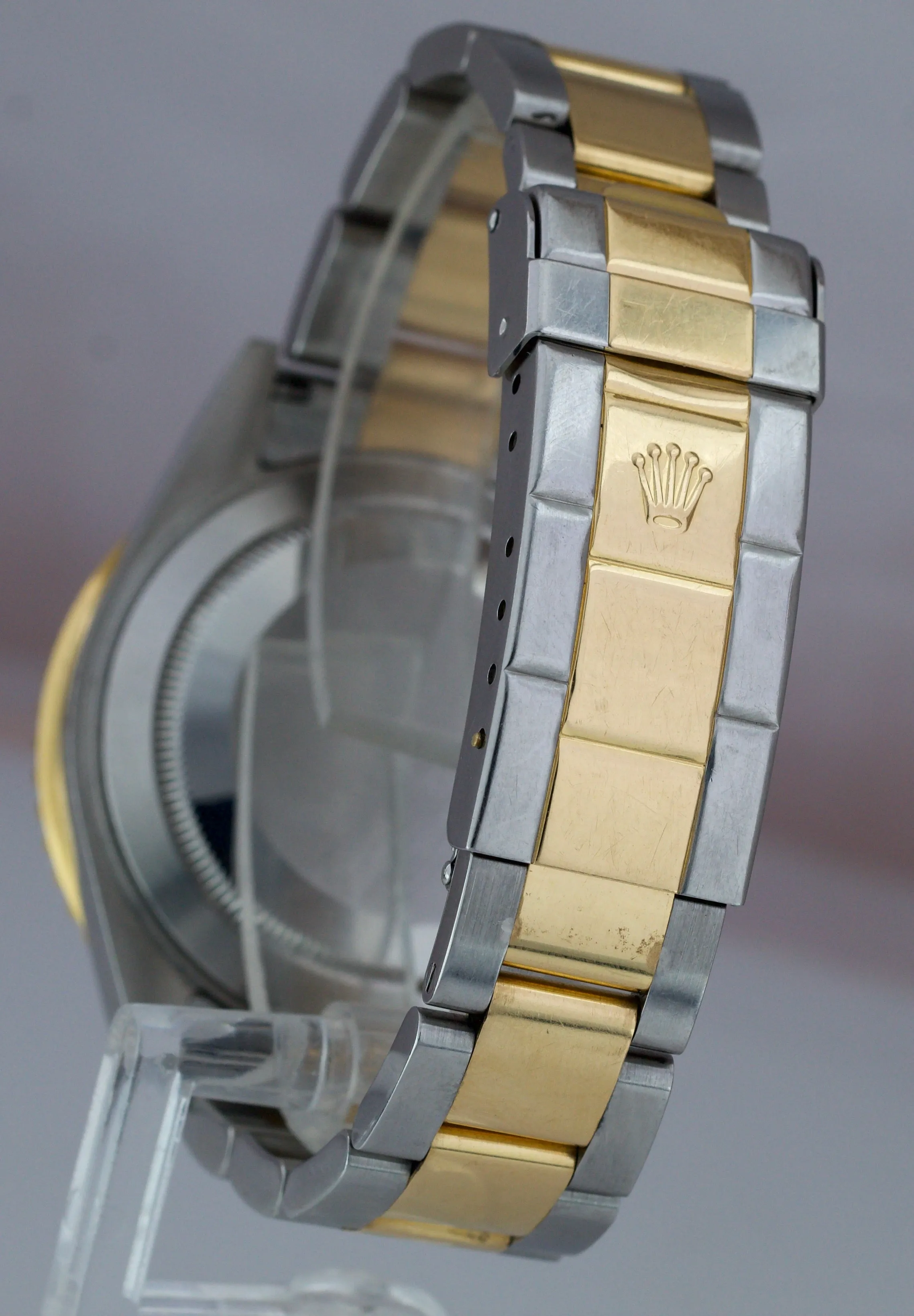 2007 Rolex Submariner 16613 Two-Tone Steel Gold Buckle Blue 40mm NO-HOLES Watch