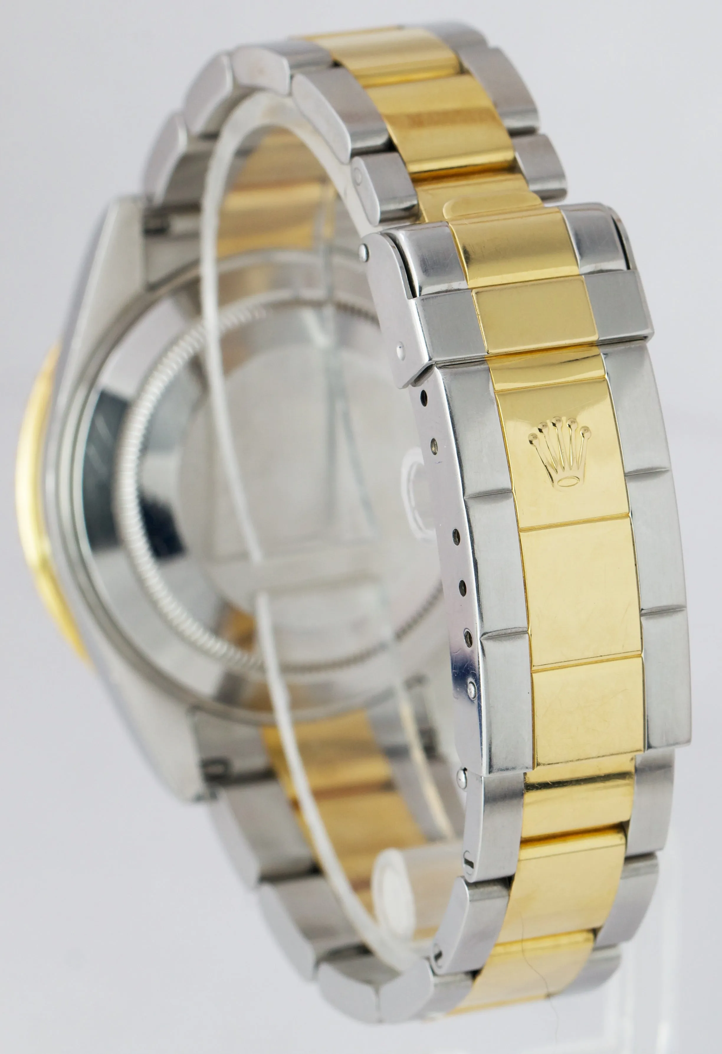 2008 Rolex Submariner Two-Tone Gold NO-HOLES CASE Black Stainless 40mm 16613 B P