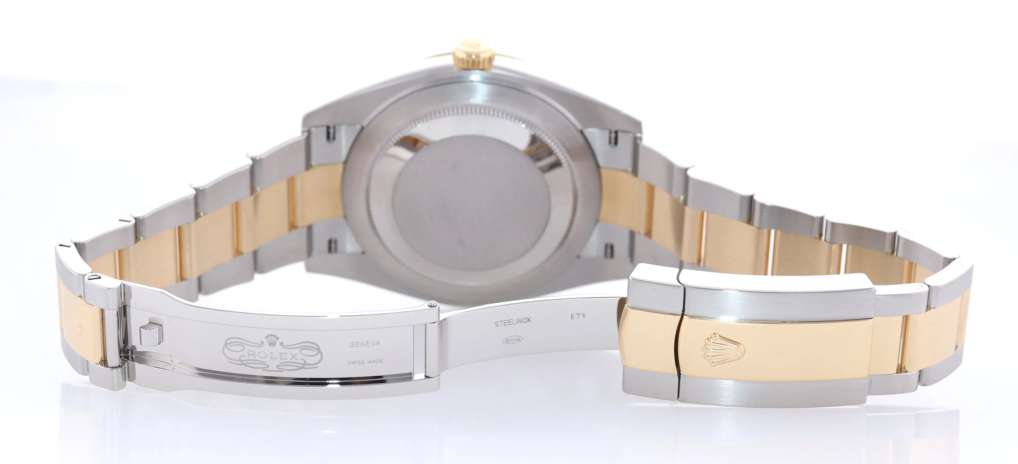 2021 PAPERS Rolex DateJust 41 126333 Two Tone Gold Wimbledon Grey Watch Box