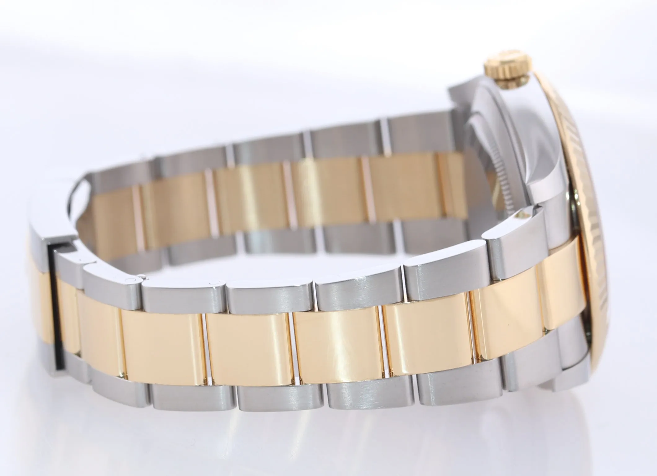 2021 PAPERS Rolex DateJust 41 126333 Two Tone Gold Wimbledon Grey Watch Box