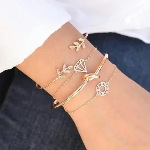 4 Piece Good Luck Charm Bracelets