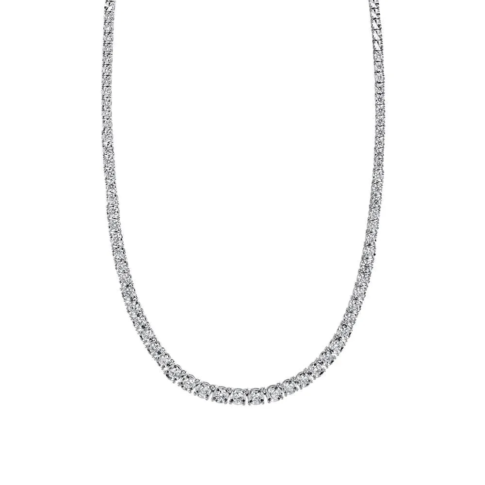 4.39CT DIAMOND TENNIS CHOKER NECKLACE