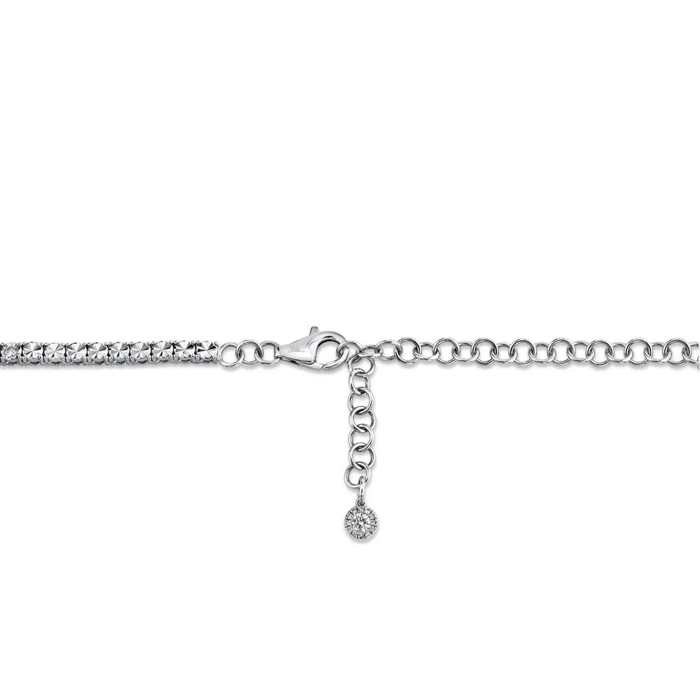 4.39CT DIAMOND TENNIS CHOKER NECKLACE