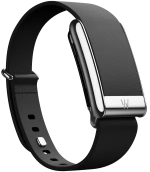 5.0 LeatherLuxe Tapered Band | Black with Titanium