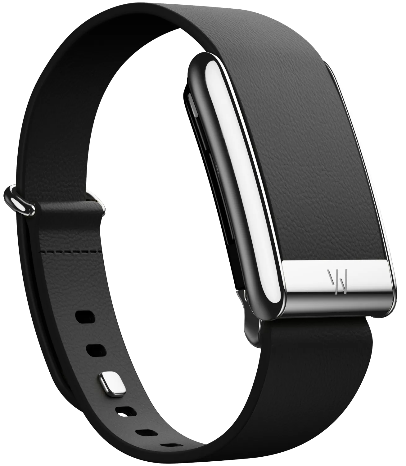 5.0 LeatherLuxe Tapered Band | Black with Titanium