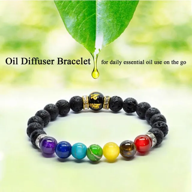 7 Chakra Bracelet With Card