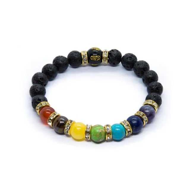 7 Chakra Bracelet With Card