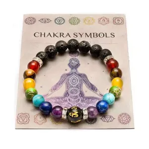 7 Chakra Bracelet With Card