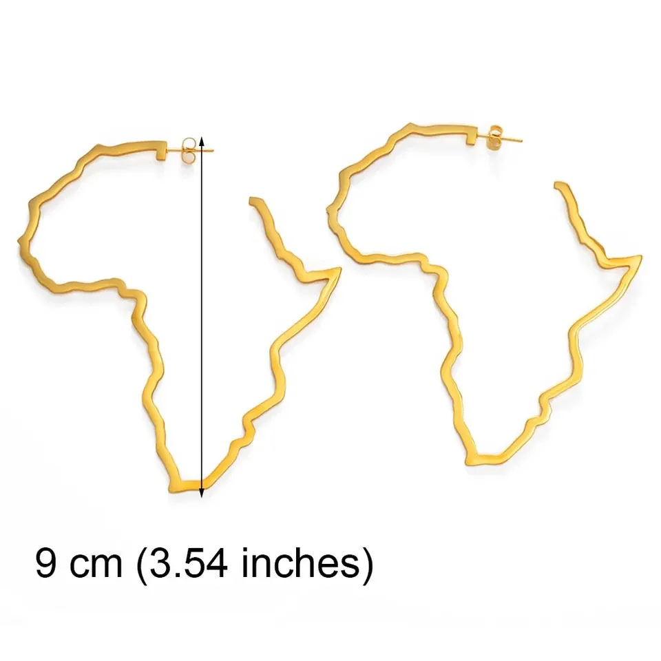 9cm Africa hoop earring