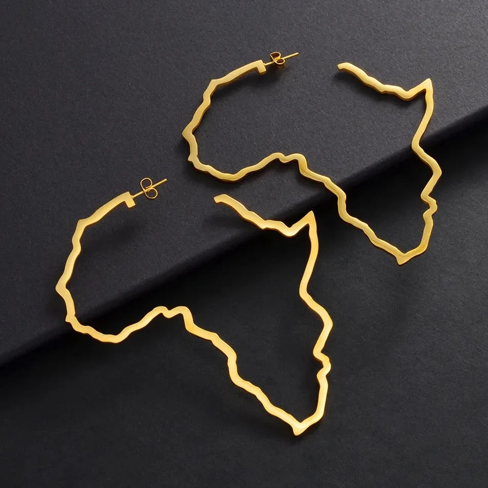 9cm Africa hoop earring