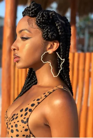 9cm Africa hoop earring