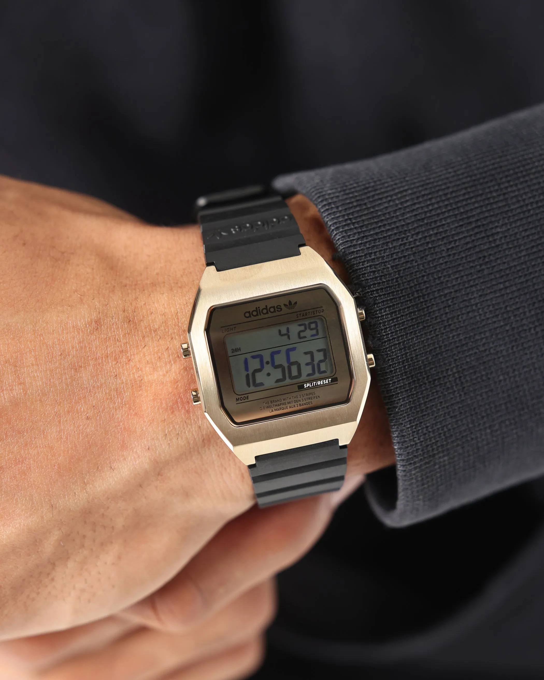 Adidas Digital Two Watch Black/Gold