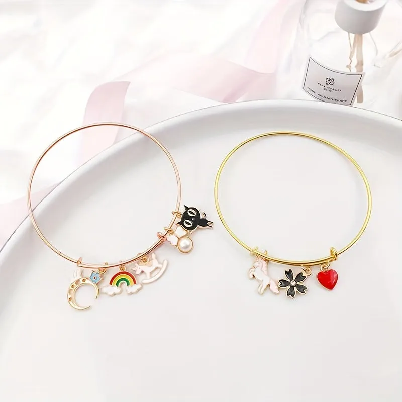 Adjustable Plain Bangle Bracelet Slidable Bracelets