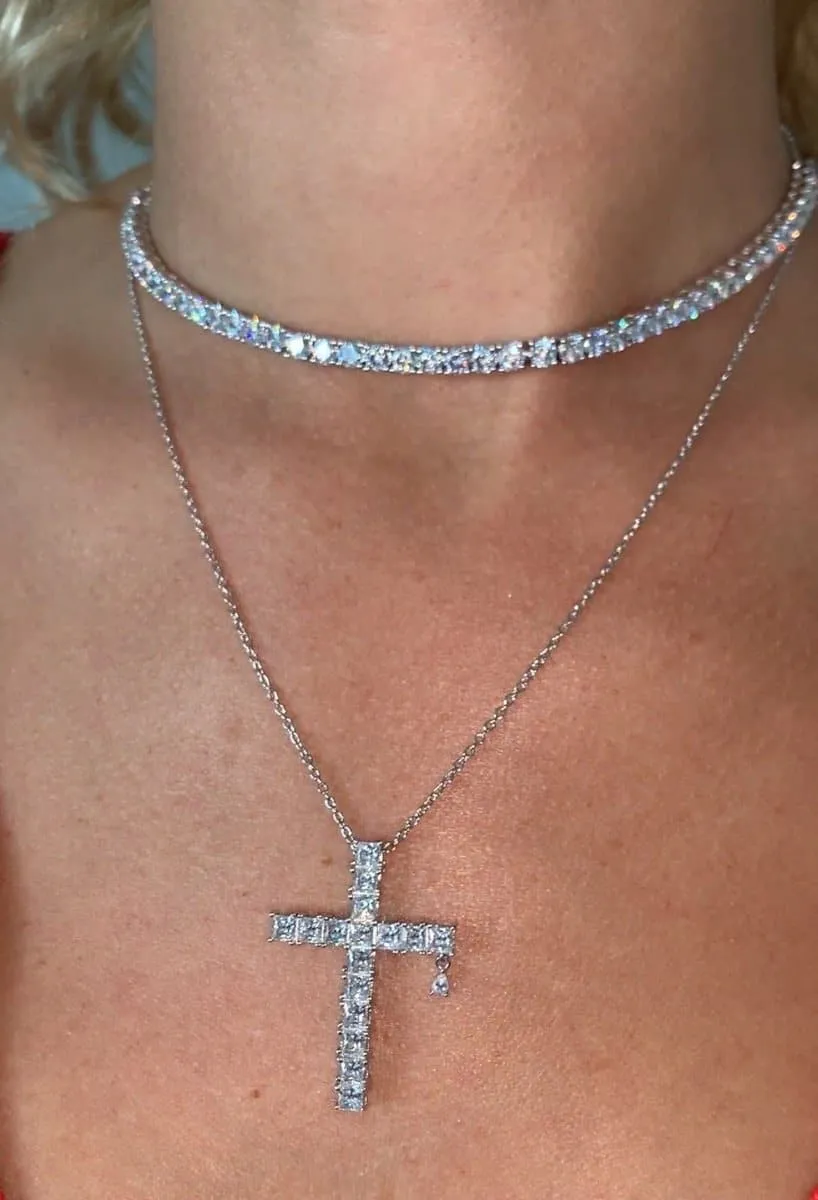 Adjustable Silver Choker