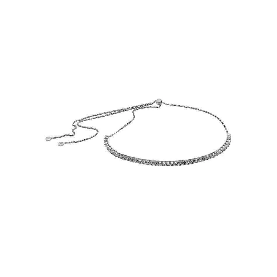 Adjustable Silver Choker