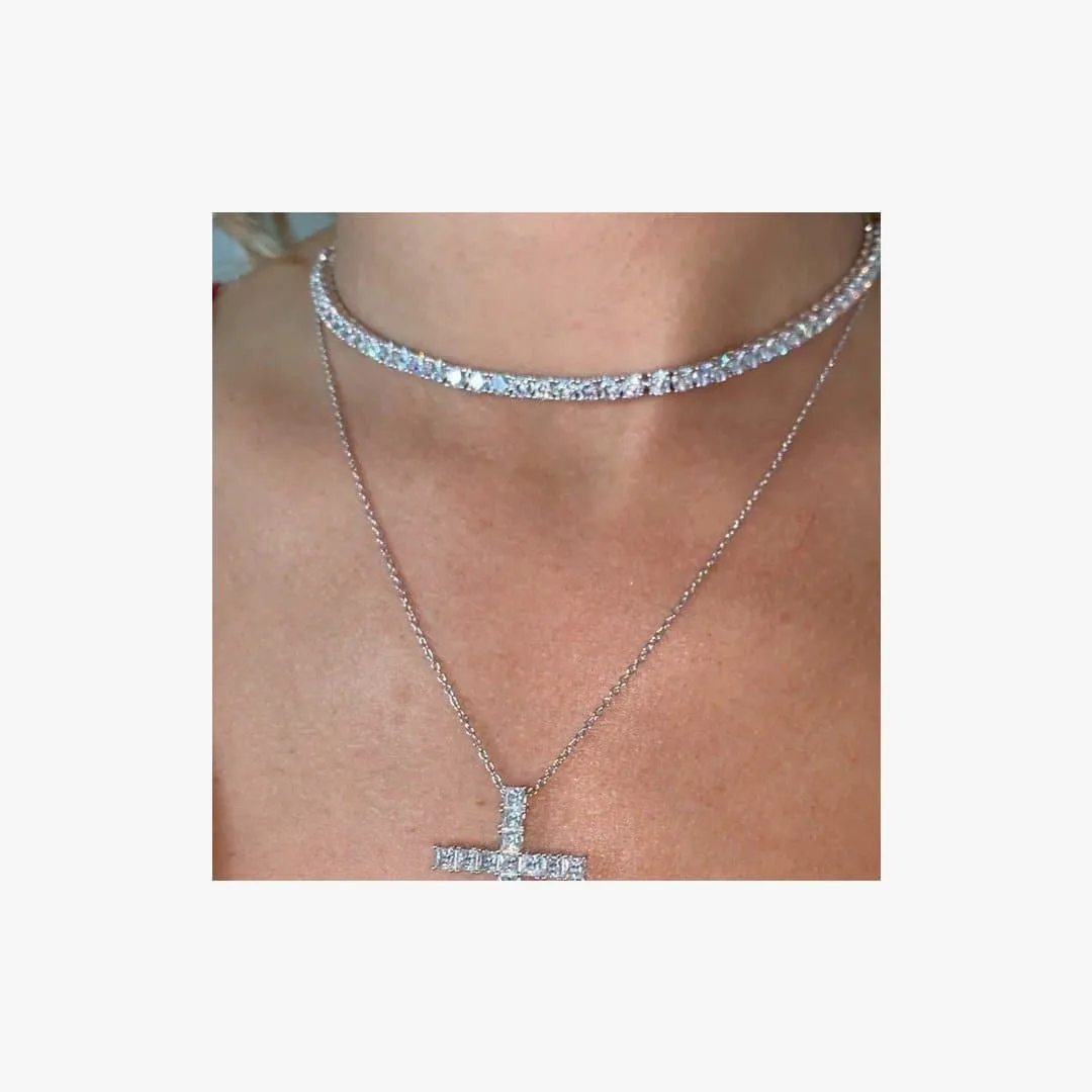Adjustable Silver Choker