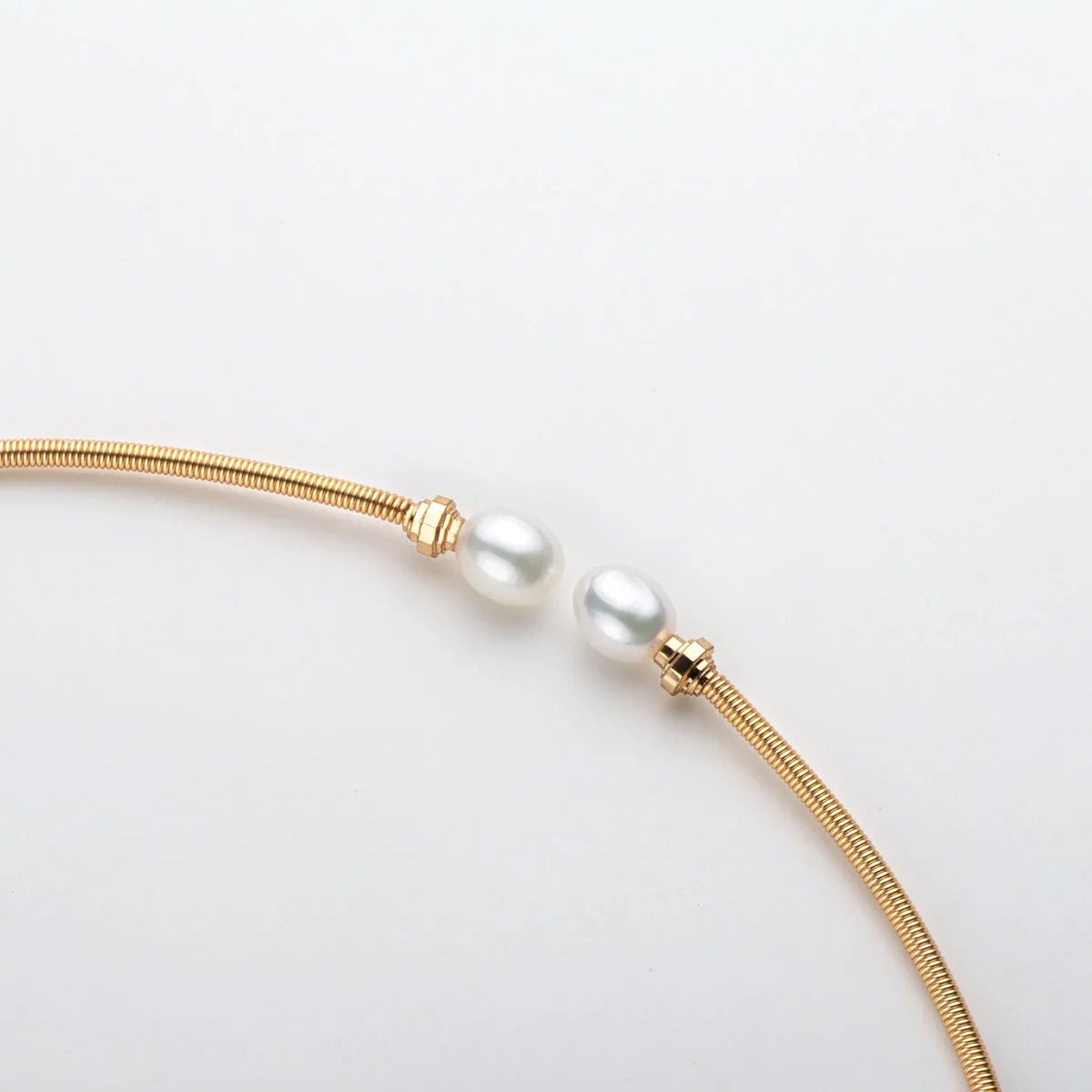 Ainuoshi 14K Gold Filled Natural Freshwater Pearl Choker Necklace