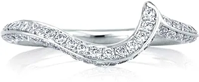A.Jaffe Contoured Diamond Wedding Band