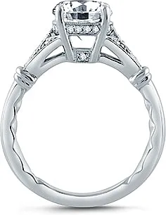 A.Jaffe Pave Diamond Engagement Ring